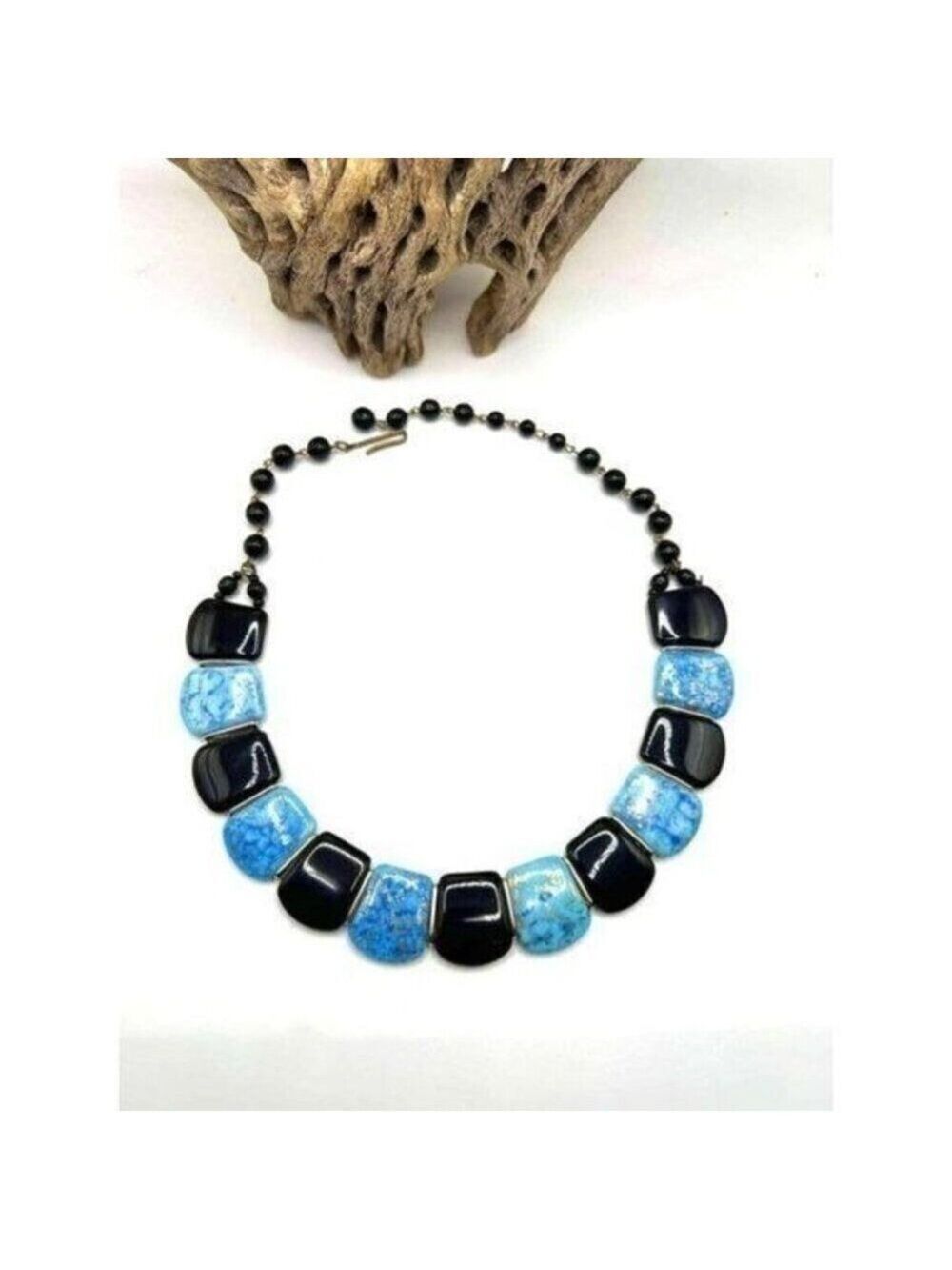 Vintage Western Germany Glass Bead Choker Necklace MCM